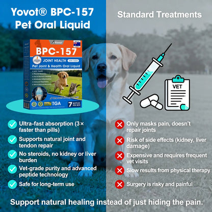 Offizieller DE-Store 🐶🐱Yovot® BPC-157 Advanced Joint & Total Body Health Oral Liquid – (Für Hunde, Katzen und Säugetiere. Eine Flasche täglich, Ergebnisse innerhalb von 7 Tagen)