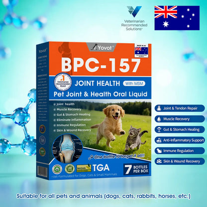 Offizieller DE-Store 🐶🐱Yovot® BPC-157 Advanced Joint & Total Body Health Oral Liquid – (Für Hunde, Katzen und Säugetiere. Eine Flasche täglich, Ergebnisse innerhalb von 7 Tagen)