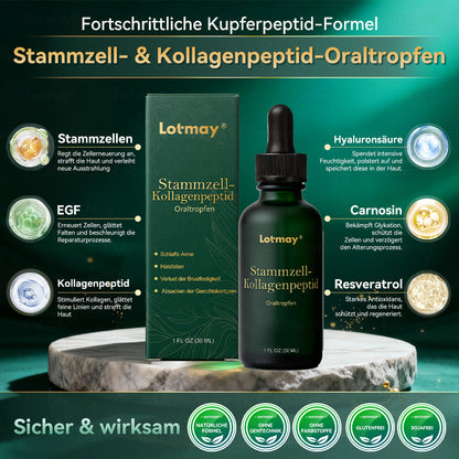 Offiziell autorisierte Exklusivausgabe | Lotmay® Stammzell-Kollagenpeptid Oraltropfen👩‍⚕️(Straffung & Glättung der Haut & Verringerung der Faltenbildung)🌵